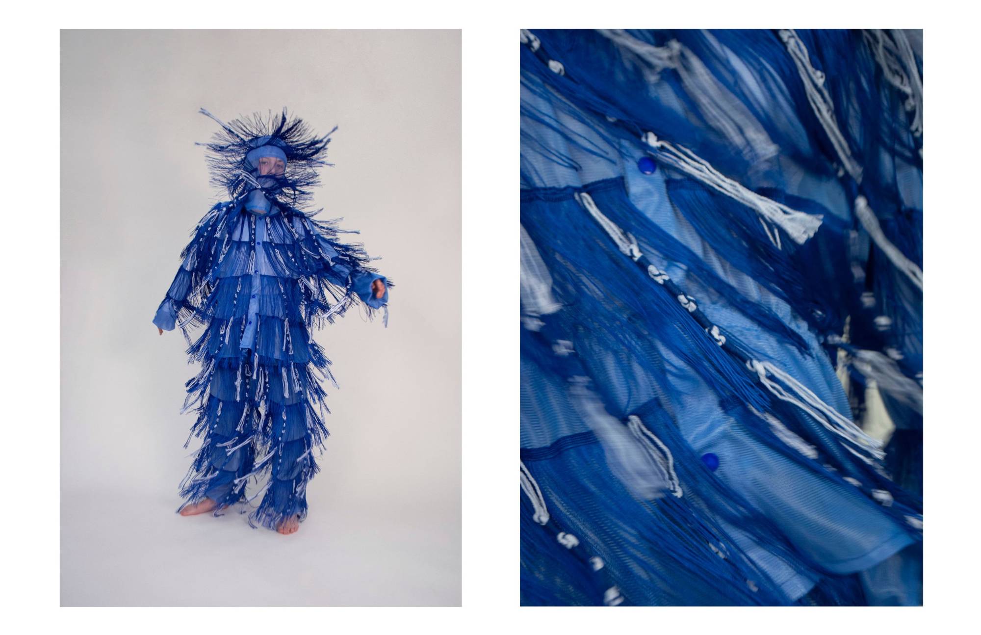 Ghillie Suit  2023  modified snow ghillie suit, western fringe, jewish ritual fringe